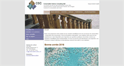 Desktop Screenshot of conservation-science.ch